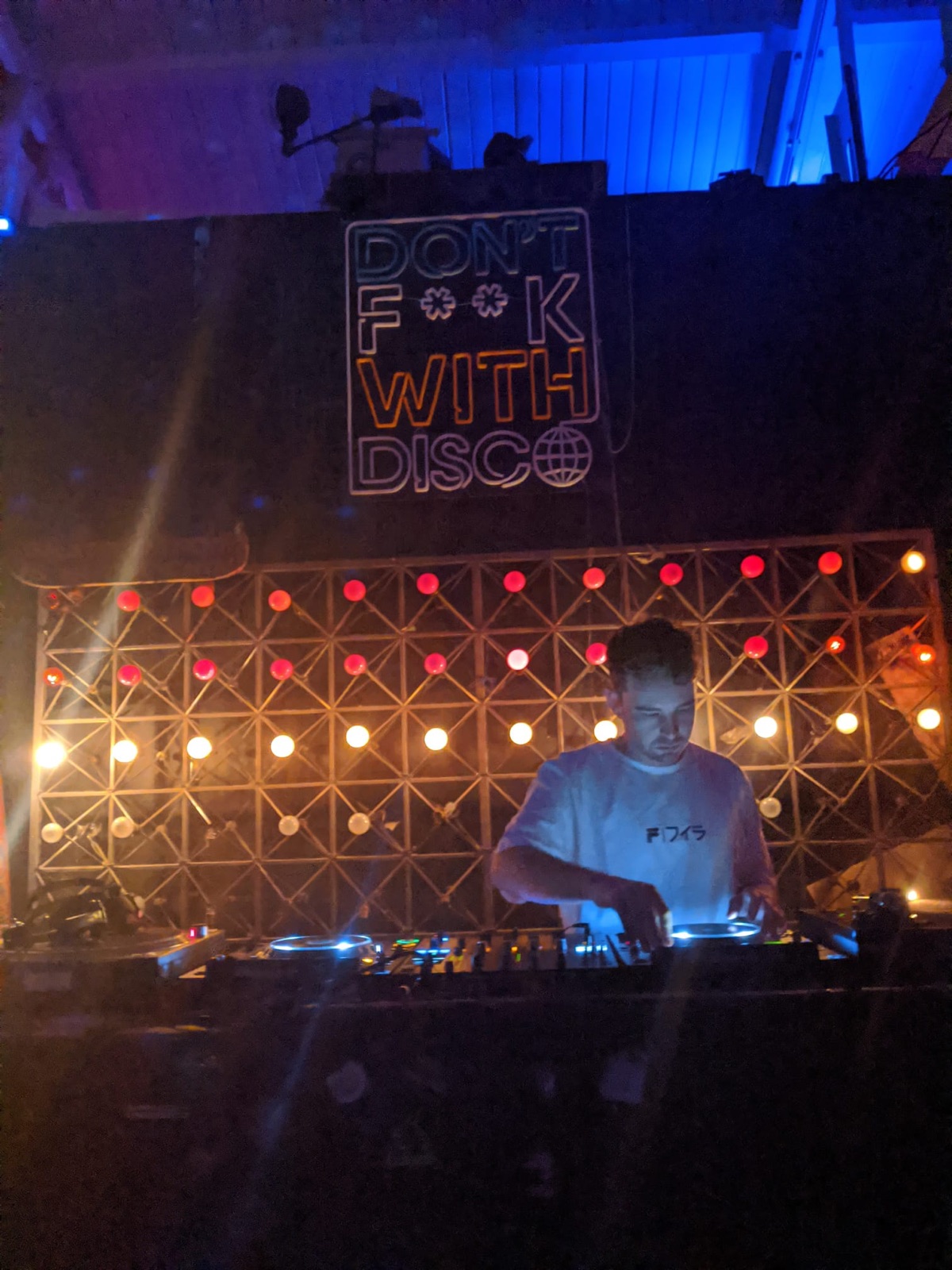 Louis Brookstein, DJ Brooks, behind the decks